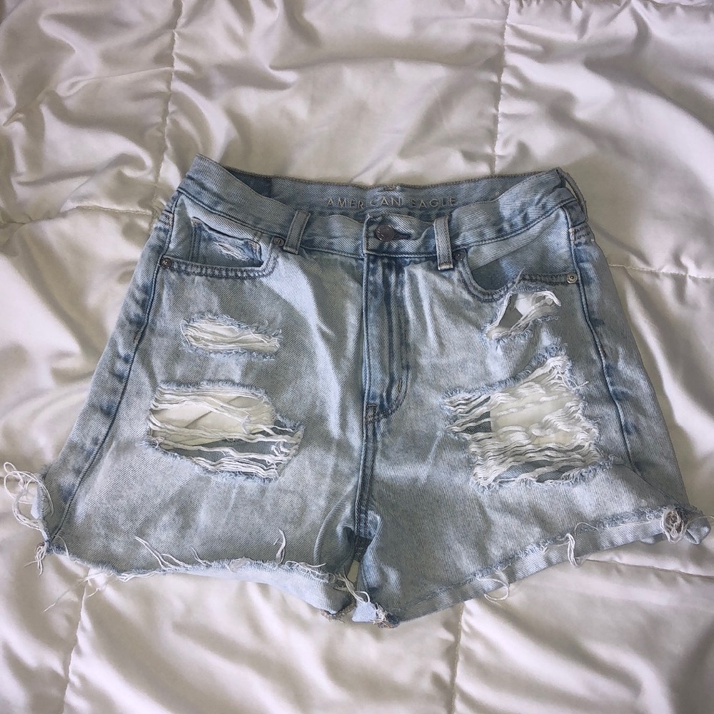 American Eagle Ripped Jean Shorts